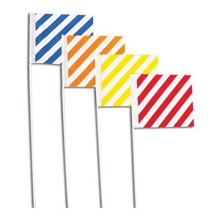 Blackburn 4x 5 Pattern Stake Flags With30 Wire Stakes, 100PK